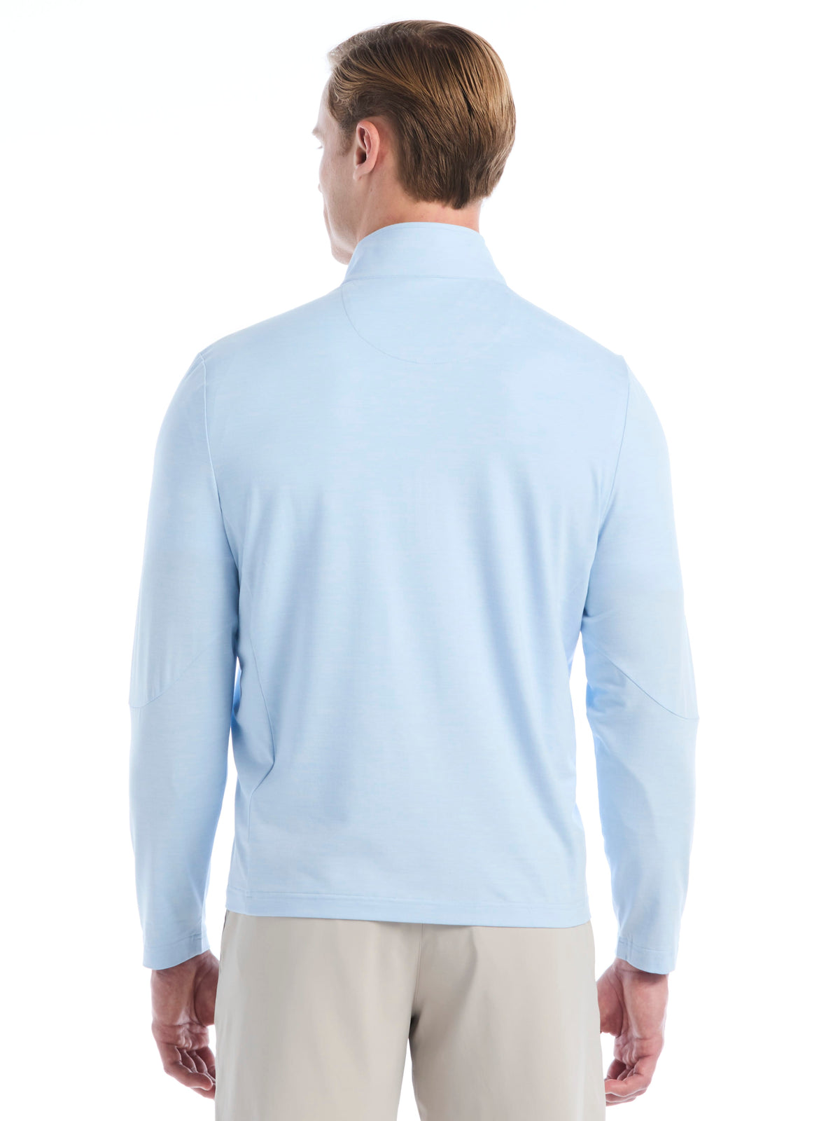 Men's Lightweight Quarter-Zip Golf Pullover for Flexible Swings and Water-Repellent Comfort