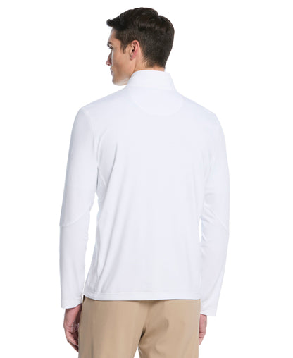 Men's Lightweight Quarter-Zip Golf Pullover for Flexible Swings and Water-Repellent Comfort