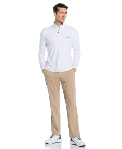 Men's Lightweight Quarter-Zip Golf Pullover for Flexible Swings and Water-Repellent Comfort