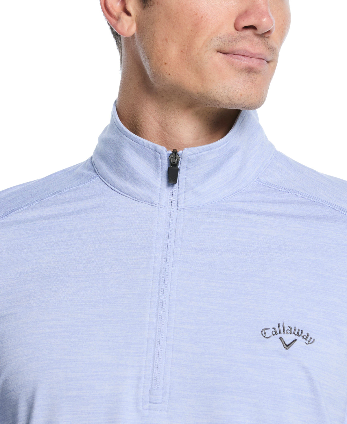 Men's Lightweight Quarter-Zip Golf Pullover for Flexible Swings and Water-Repellent Comfort
