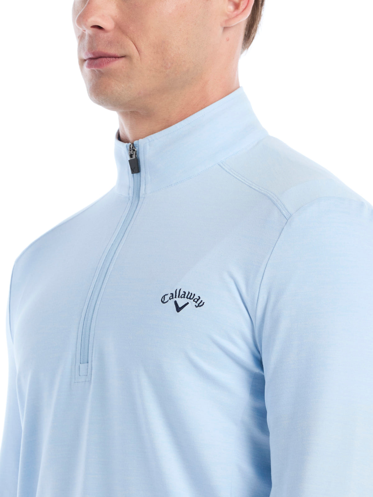 Men's Lightweight Quarter-Zip Golf Pullover for Flexible Swings and Water-Repellent Comfort