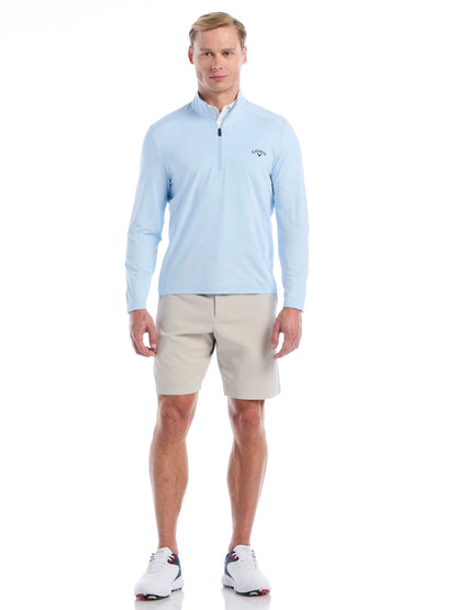 Men's Lightweight Quarter-Zip Golf Pullover for Flexible Swings and Water-Repellent Comfort