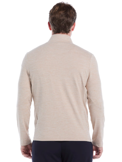 Men's Lightweight Quarter-Zip Golf Pullover for Flexible Swings and Water-Repellent Comfort