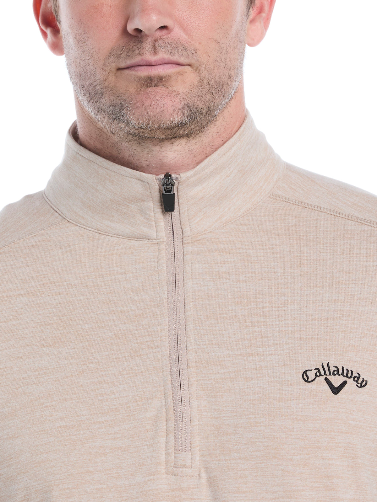 Men's Lightweight Quarter-Zip Golf Pullover for Flexible Swings and Water-Repellent Comfort