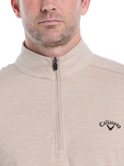 Men's Lightweight Quarter-Zip Golf Pullover for Flexible Swings and Water-Repellent Comfort