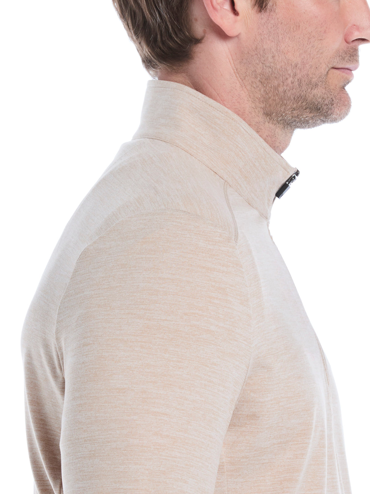 Men's Lightweight Quarter-Zip Golf Pullover for Flexible Swings and Water-Repellent Comfort