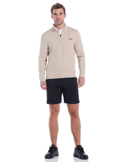 Men's Lightweight Quarter-Zip Golf Pullover for Flexible Swings and Water-Repellent Comfort