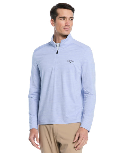 Men's Lightweight Quarter-Zip Golf Pullover for Flexible Swings and Water-Repellent Comfort