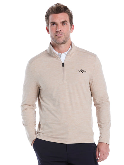 Men's Lightweight Quarter-Zip Golf Pullover for Flexible Swings and Water-Repellent Comfort