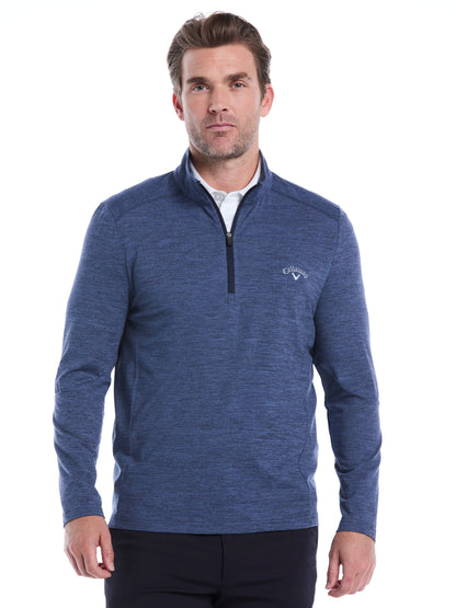 Men's Lightweight Quarter-Zip Golf Pullover for Flexible Swings and Water-Repellent Comfort