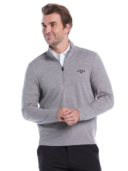 Men's Lightweight Quarter-Zip Golf Pullover for Flexible Swings and Water-Repellent Comfort