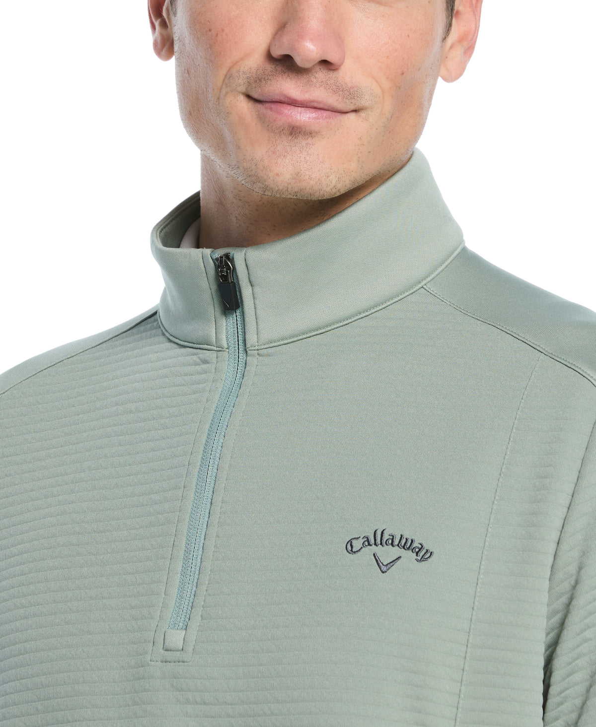 Men's Ottoman Quarter-Zip Golf Base Layer for Moisture-Wicking Comfort and Easy Layering on Cool Days