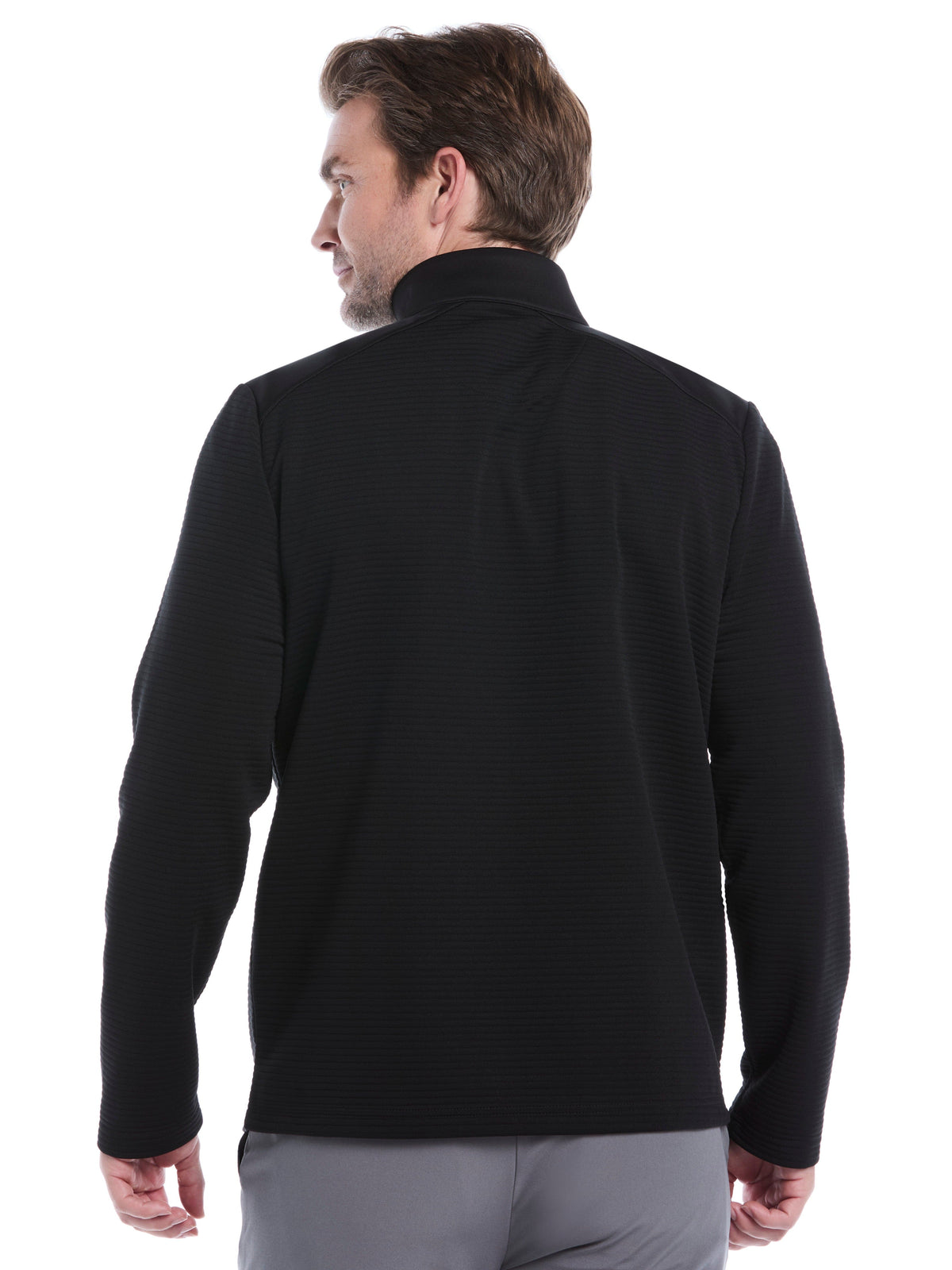 Men's Ottoman Quarter-Zip Golf Base Layer for Moisture-Wicking Comfort and Easy Layering on Cool Days