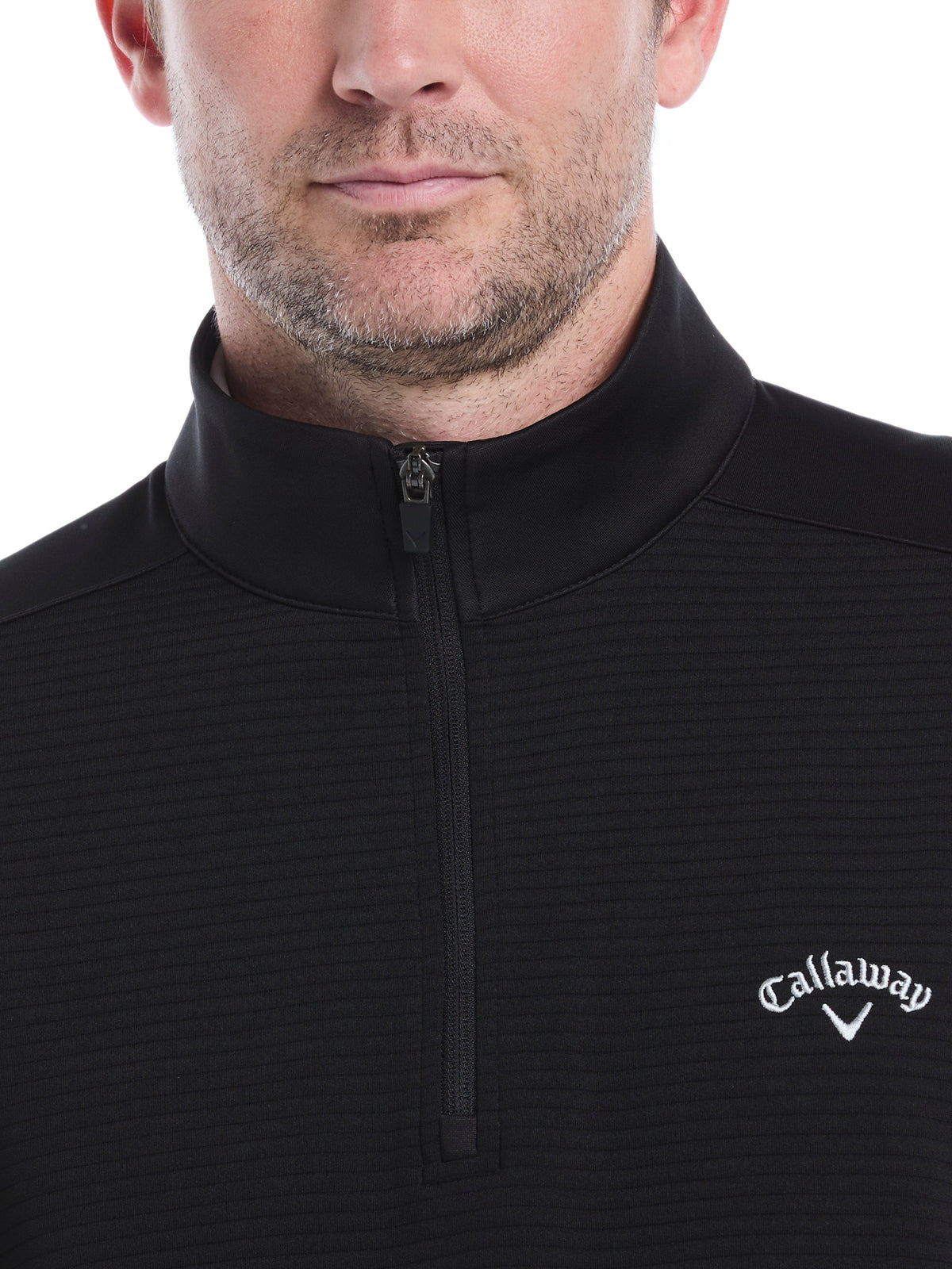 Men's Ottoman Quarter-Zip Golf Base Layer for Moisture-Wicking Comfort and Easy Layering on Cool Days