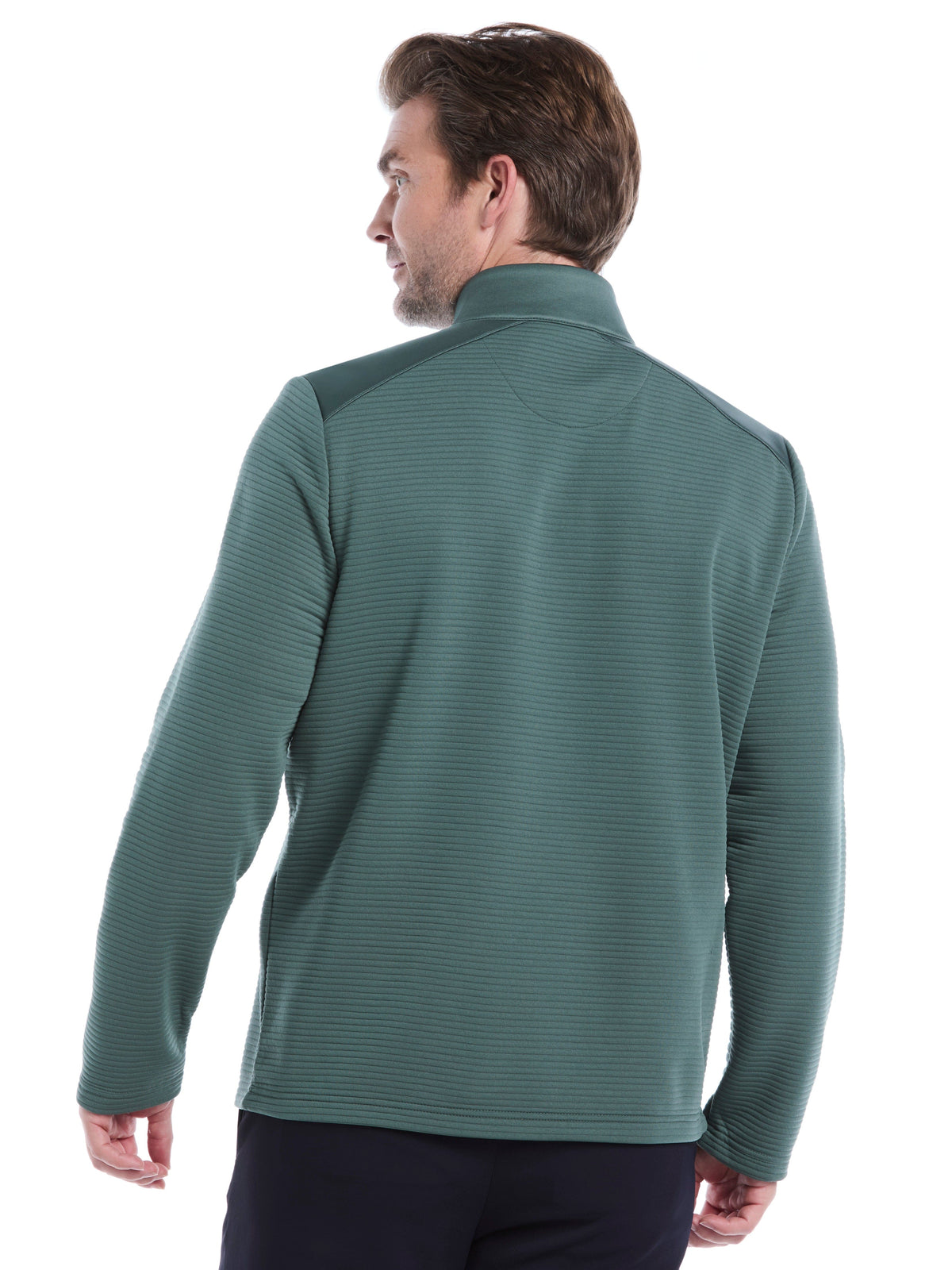 Men's Ottoman Quarter-Zip Golf Base Layer for Moisture-Wicking Comfort and Easy Layering on Cool Days