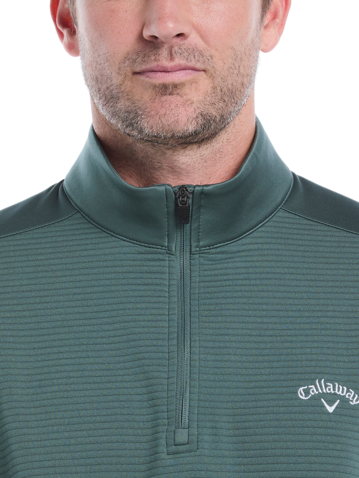 Men's Ottoman Quarter-Zip Golf Base Layer for Moisture-Wicking Comfort and Easy Layering on Cool Days