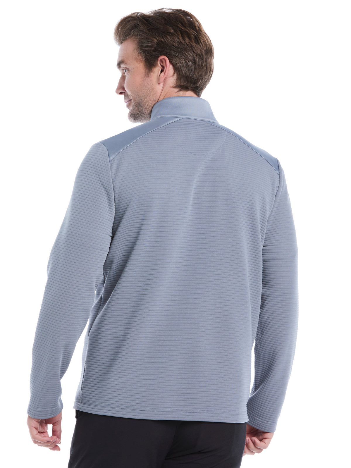 Men's Ottoman Quarter-Zip Golf Base Layer for Moisture-Wicking Comfort and Easy Layering on Cool Days