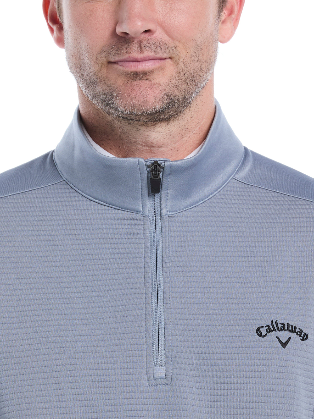 Men's Ottoman Quarter-Zip Golf Base Layer for Moisture-Wicking Comfort and Easy Layering on Cool Days