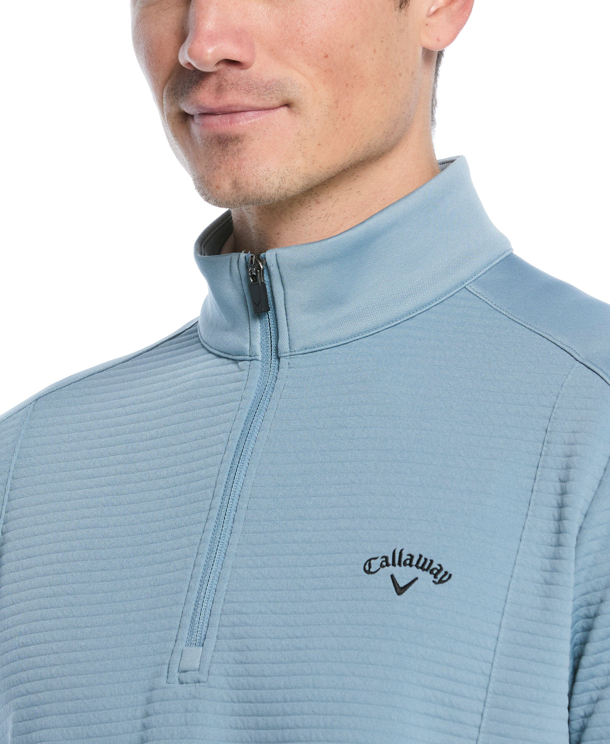 Men's Ottoman Quarter-Zip Golf Base Layer for Moisture-Wicking Comfort and Easy Layering on Cool Days