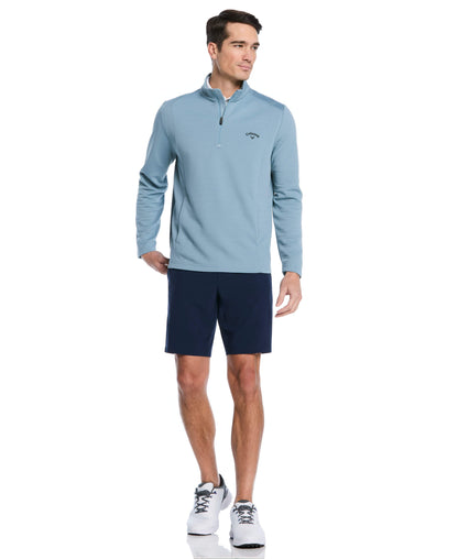 Men's Ottoman Quarter-Zip Golf Base Layer for Moisture-Wicking Comfort and Easy Layering on Cool Days