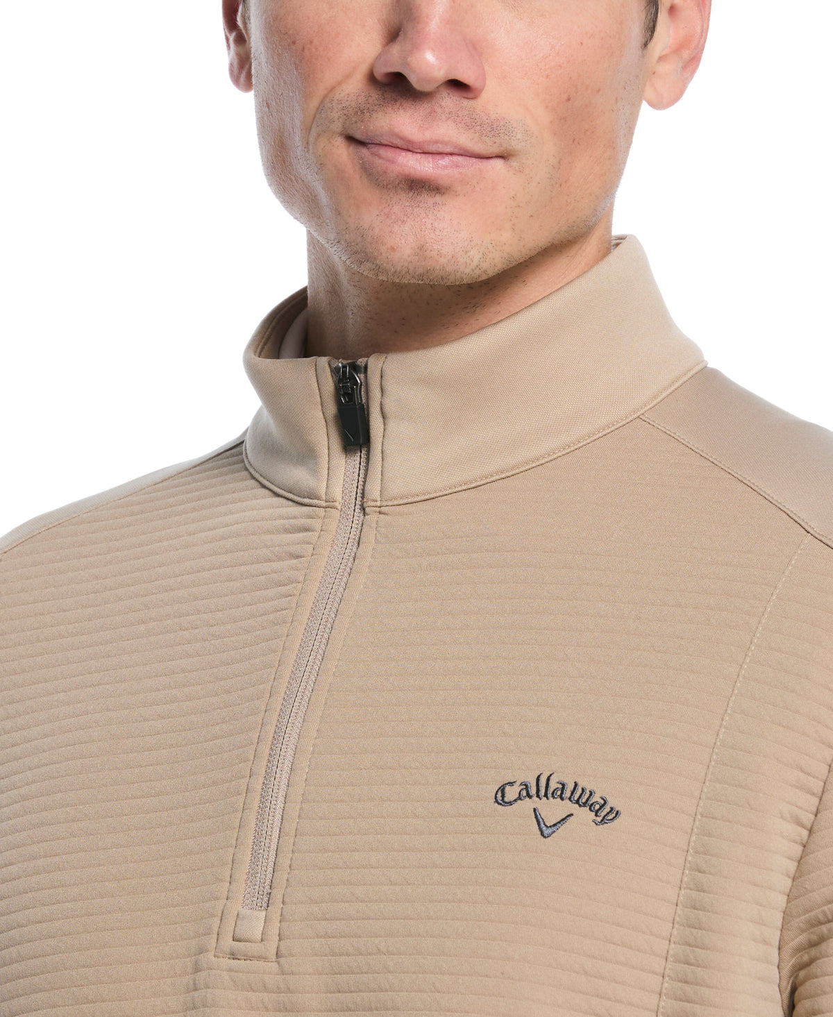 Men's Ottoman Quarter-Zip Golf Base Layer for Moisture-Wicking Comfort and Easy Layering on Cool Days