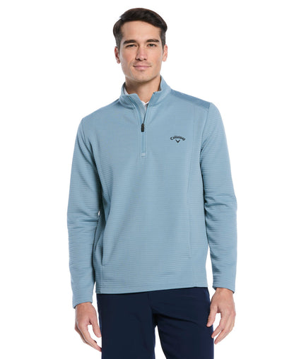 Men's Ottoman Quarter-Zip Golf Base Layer for Moisture-Wicking Comfort and Easy Layering on Cool Days