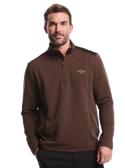 Men's Ottoman Quarter-Zip Golf Base Layer for Moisture-Wicking Comfort and Easy Layering on Cool Days