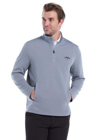 Men's Ottoman Quarter-Zip Golf Base Layer for Moisture-Wicking Comfort and Easy Layering on Cool Days
