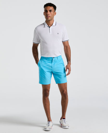 Men's 8-Inch Golf Shorts in Stretch Plain-Weave Fabric for Moisture-Wicking Comfort on the Course