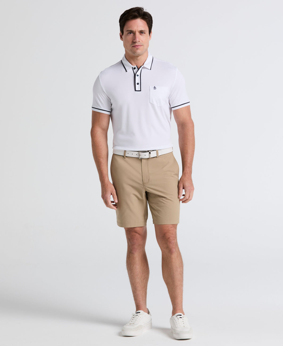 Men's 8-Inch Golf Shorts in Stretch Plain-Weave Fabric for Moisture-Wicking Comfort on the Course
