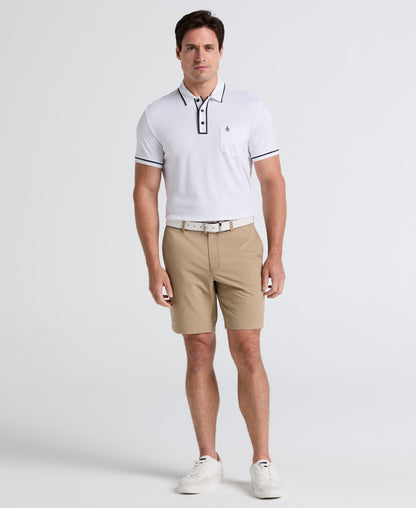 Men's 8-Inch Golf Shorts in Stretch Plain-Weave Fabric for Moisture-Wicking Comfort on the Course