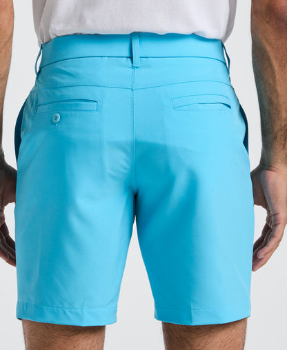 Men's 8-Inch Golf Shorts in Stretch Plain-Weave Fabric for Moisture-Wicking Comfort on the Course
