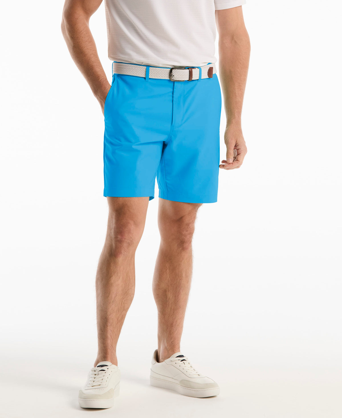 Men's 8-Inch Golf Shorts in Stretch Plain-Weave Fabric for Moisture-Wicking Comfort on the Course