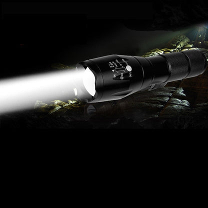 T6 LED Tactical Flashlight Zoomable 5-Mode Waterproof 2 Pack