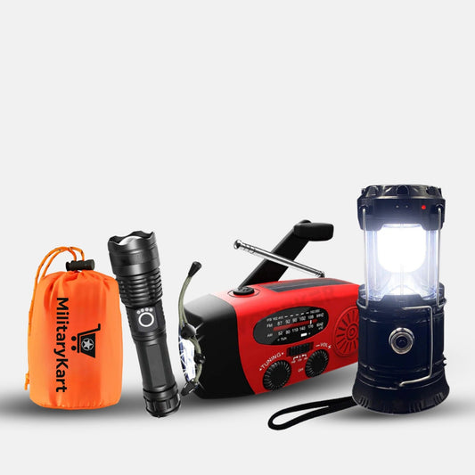 Power Outage Kit – 72-Hour Blackout Survival Bag with Lantern, Flashlight, Emergency Radio & Thermal Bivy