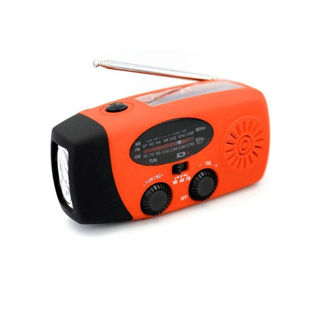Solar Power Bank Emergency Radio with Hand Crank & NOAA