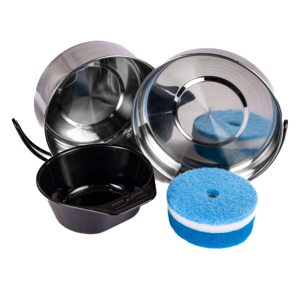 Five-piece camping cookware set original source view 4
