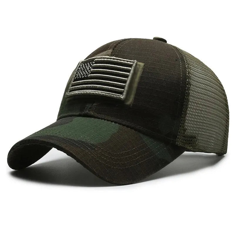 Breathable Mesh Baseball Cap – Tactical Outdoor Unisex Hat for Hiking, Camping & Summer