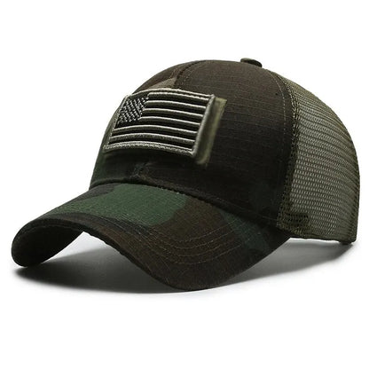 Breathable Mesh Baseball Cap – Tactical Outdoor Unisex Hat for Hiking, Camping & Summer
