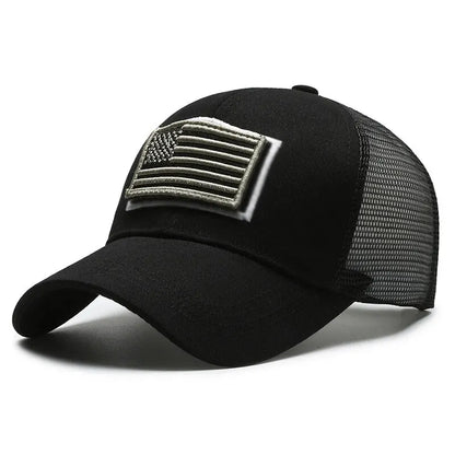 Breathable Mesh Baseball Cap – Tactical Outdoor Unisex Hat for Hiking, Camping & Summer