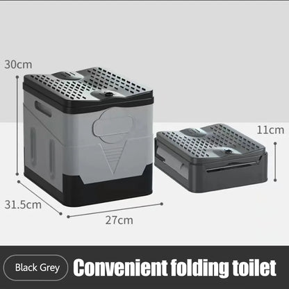 Portable Camping Toilet Foldable – 600lb Capacity, Multi-Use