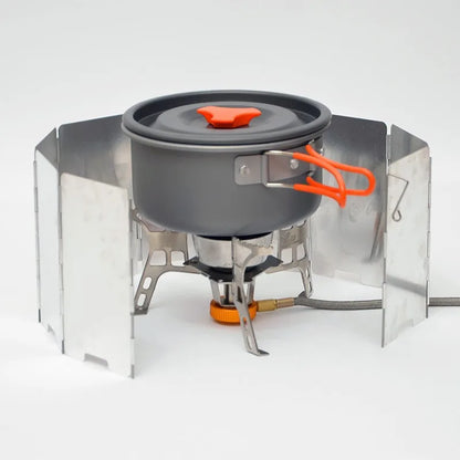 Camping Stove Windscreen – Foldable Aluminum Wind Shield