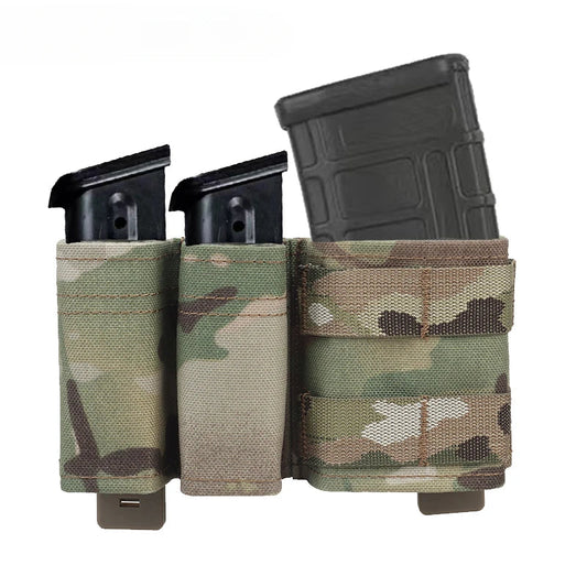 MOLLE Tactical Mag Pouch – Double 9mm & 5.56 Magazine Holder