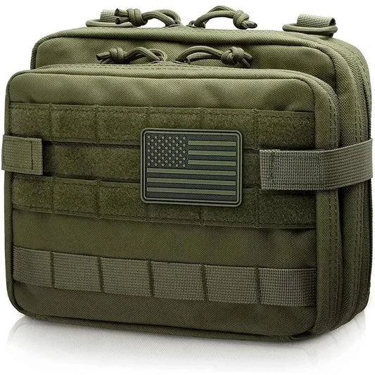 MOLLE Tactical Admin Pouch – 1000D Nylon, Triple Mag, EDC Organizer