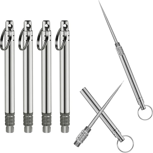 Titanium Toothpick – Reusable Waterproof EDC Toothpick for Camping, Hiking & Travel (2/4 Pack)
