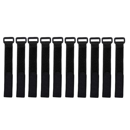 Durable Fishing Rod Tie Strap Set – 10pcs Adjustable Hook & Loop Gear Holders