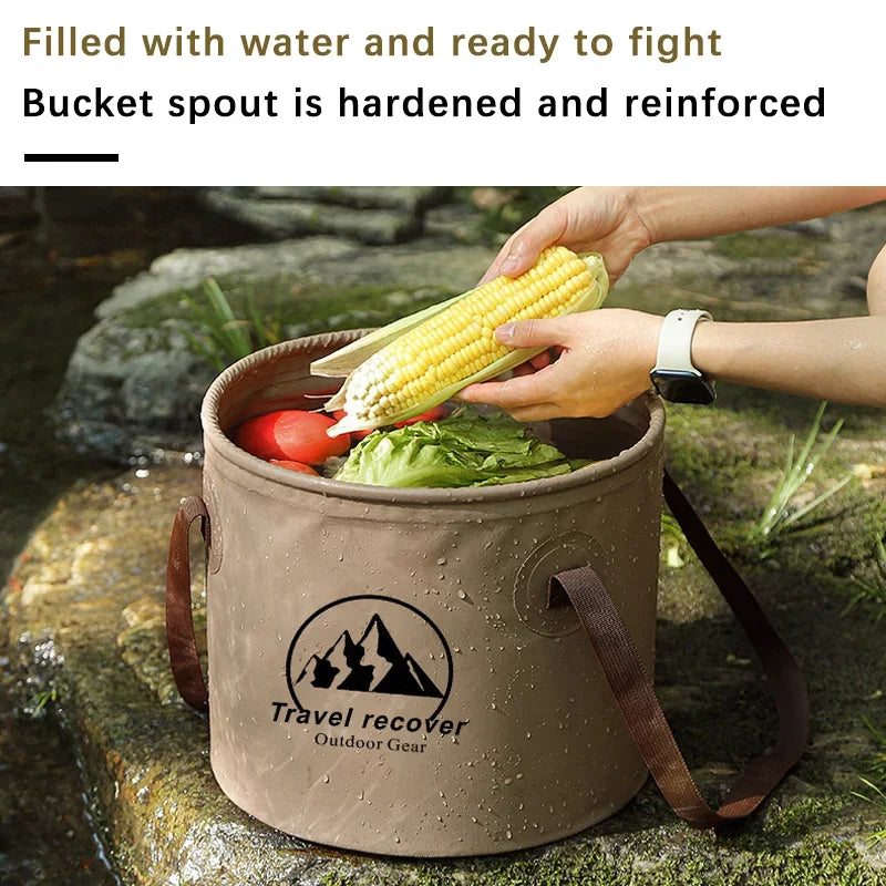 Foldable Water Bucket Collapsible PVC Camping Pail 5L 10L 20L