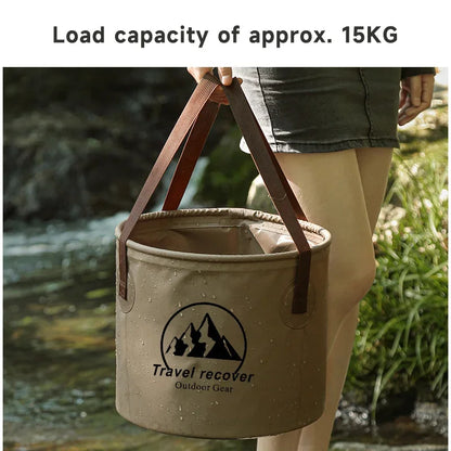 Foldable Water Bucket Collapsible PVC Camping Pail 5L 10L 20L