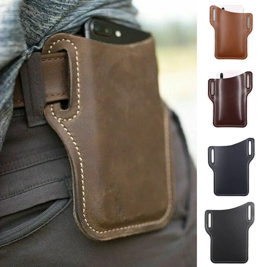 Leather Phone Holster Belt Clip Pouch for Smartphones