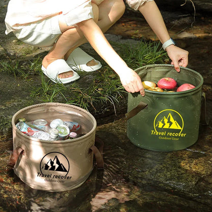 Foldable Water Bucket Collapsible PVC Camping Pail 5L 10L 20L